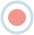 Peach-colored dot with a light blue circle around it.